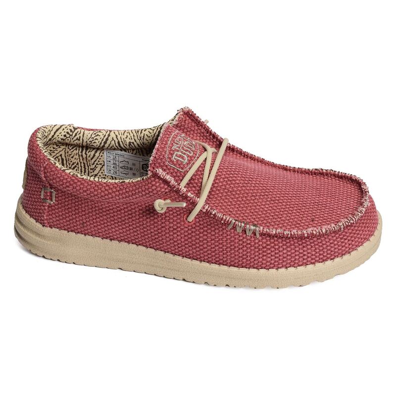 WALLY BRAIDED Rouge, Chaussures basses HeyDude