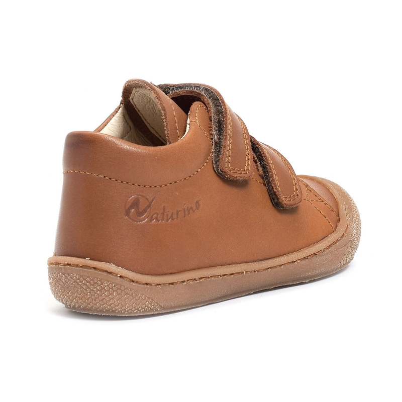 COCOON VELCRO BOY CLASSIC Cognac, Chaussures à Scratch Naturino