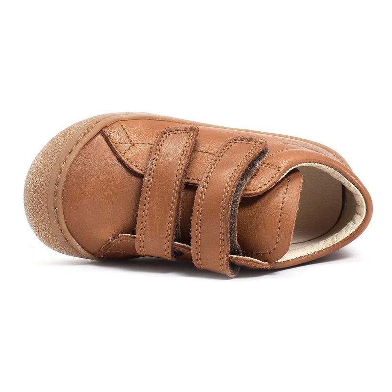 COCOON VELCRO BOY CLASSIC Cognac, Chaussures à Scratch Naturino