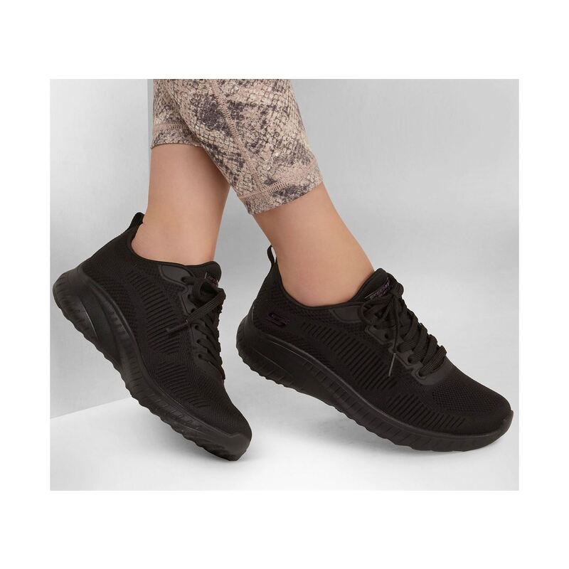 BOBS SQUAD CHAOS Noir, Baskets running Skechers