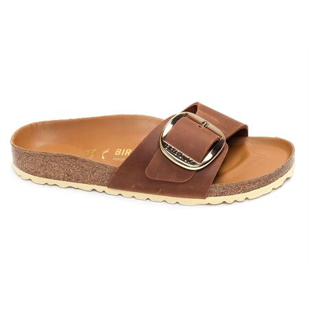 MADRID BIG BUCKULE Cognac, Mules Birkenstock