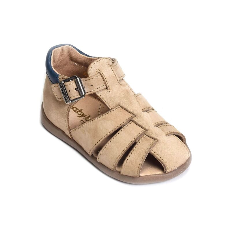 GIMMY Beige Bleu, Sandales plates & Nu-Pieds Babybotte