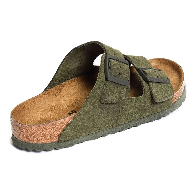 ARIZONA SFB CUIR Kaki, Mules Birkenstock