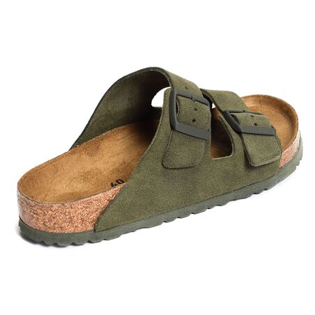 ARIZONA SFB CUIR Kaki, Mules Birkenstock