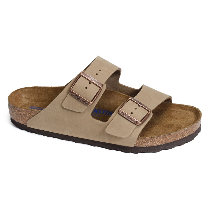 ARIZONA SFB CUIR Tabac, Mules Birkenstock