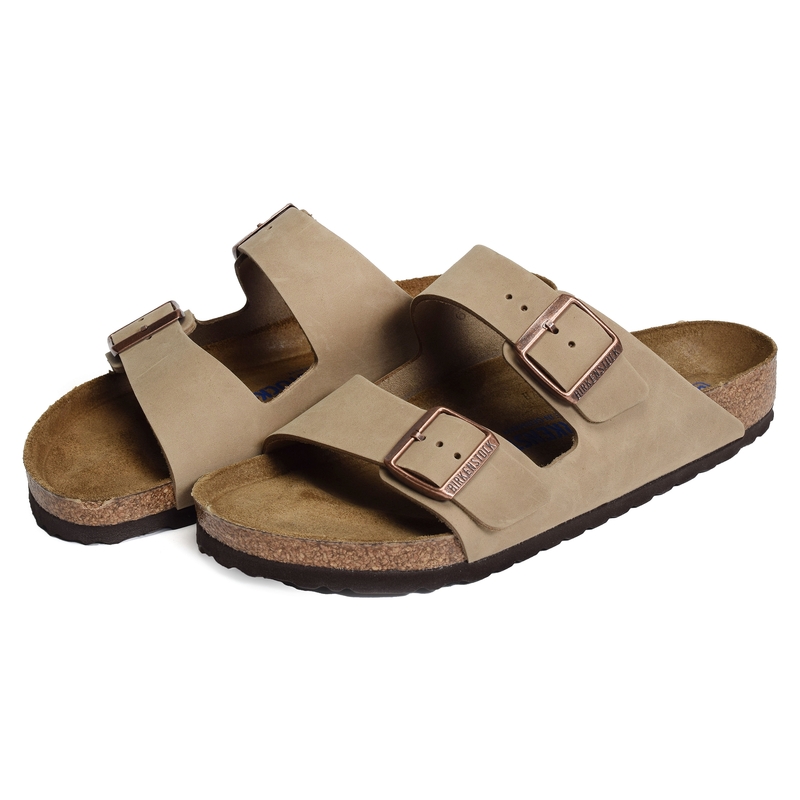 ARIZONA SFB CUIR Tabac, Mules Birkenstock