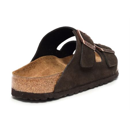 ARIZONA SFB CUIR Marron Foncé, Mules Birkenstock