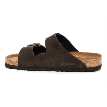 ARIZONA SFB CUIR Marron Foncé, Mules Birkenstock