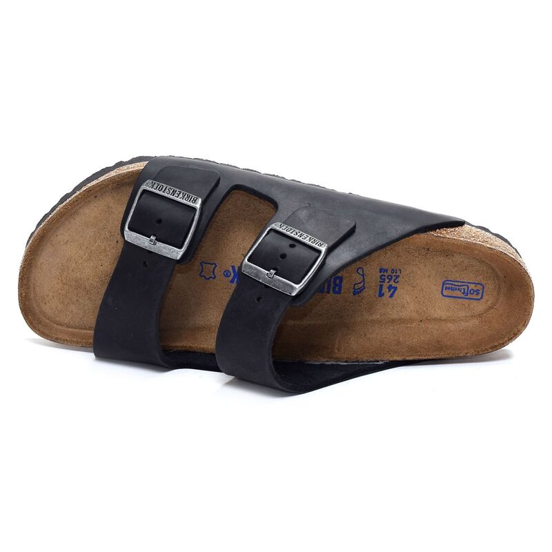 ARIZONA SFB CUIR Noir, Mules Birkenstock