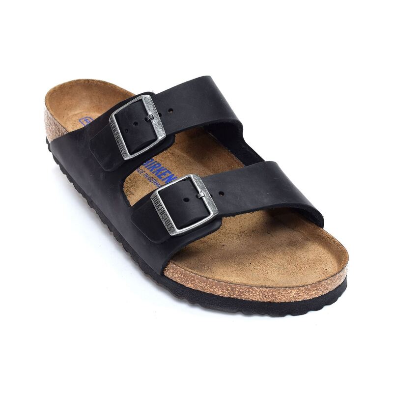 ARIZONA SFB CUIR Noir, Mules Birkenstock