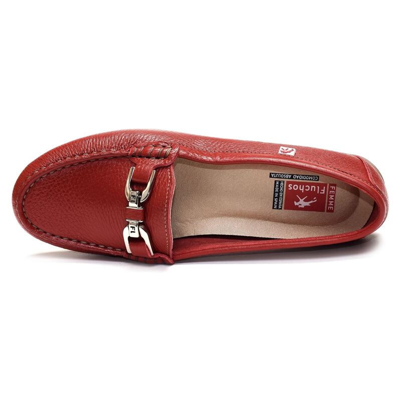 BRUNI F0804 Rouge, Mocassins Fluchos