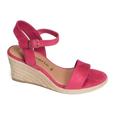 28300 Fuchsia, Sandales compensées Tamaris