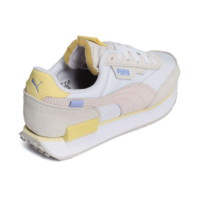 FUTURE RIDER Blanc Gris, Baskets running Puma