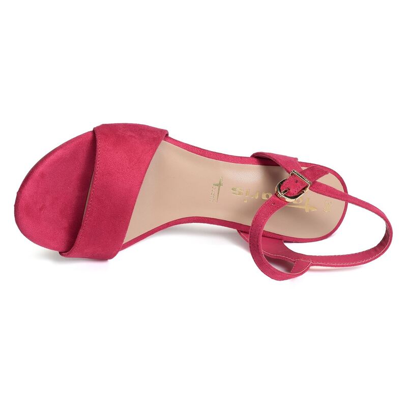 28028 Fuchsia, Nu-Pieds à talon Tamaris