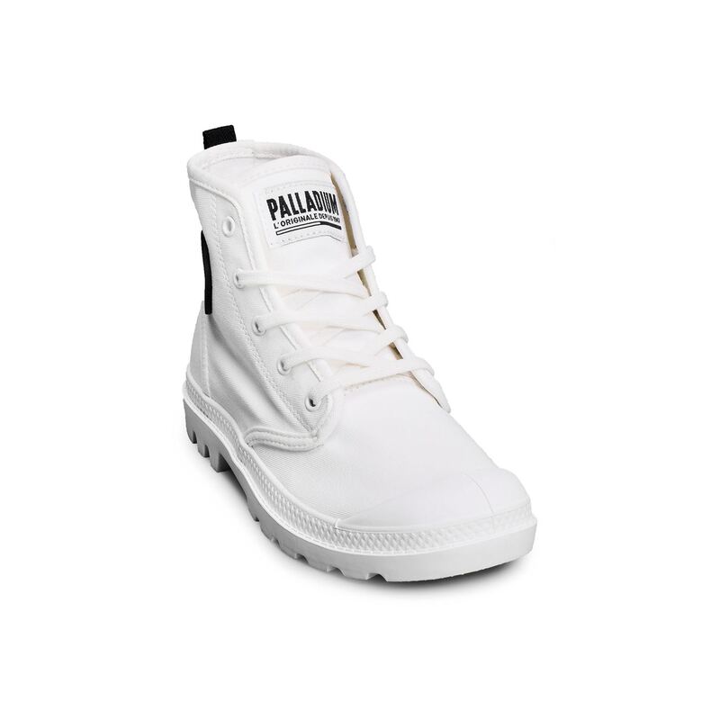 PAMPA HI TWILL Blanc, Chaussures montantes Palladium