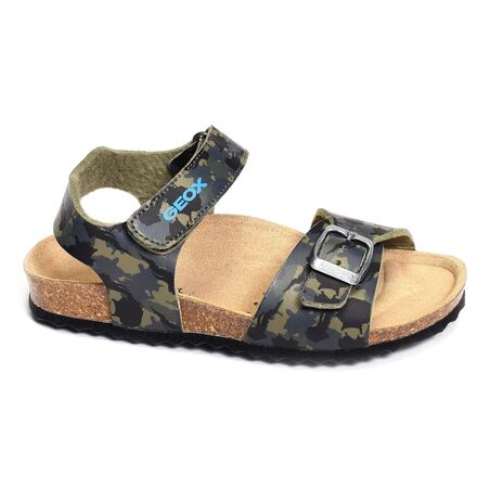 J GHITA BB Camouflage, Sandales plates & Nu-Pieds Geox