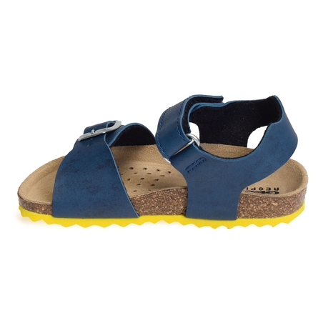 J GHITA BB Bleu Jaune, Sandales plates & Nu-Pieds Geox