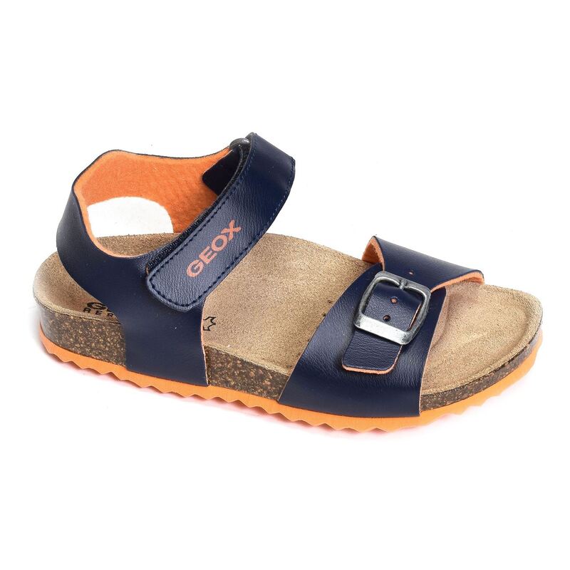 J GHITA BB Marine Orange, Sandales plates & Nu-Pieds Geox