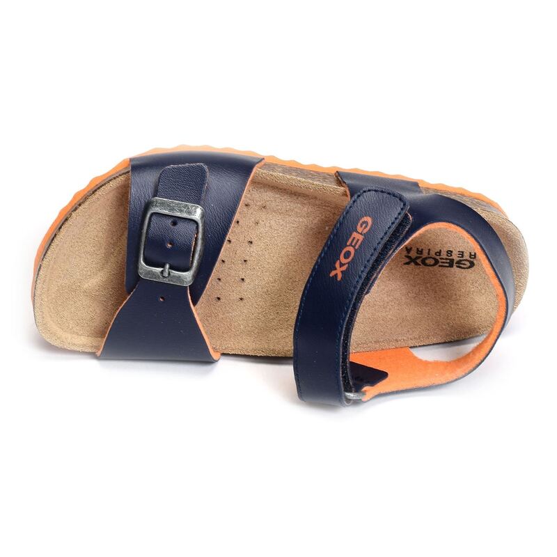 J GHITA BB Marine Orange, Sandales plates & Nu-Pieds Geox