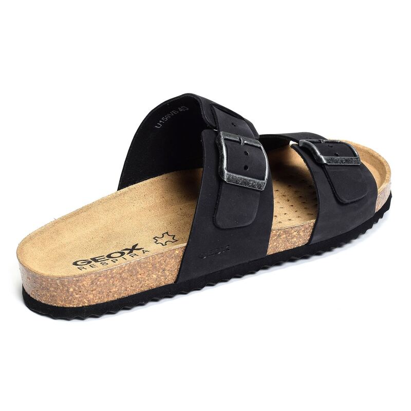 U SANDAL GHITA B Noir, Mules Geox