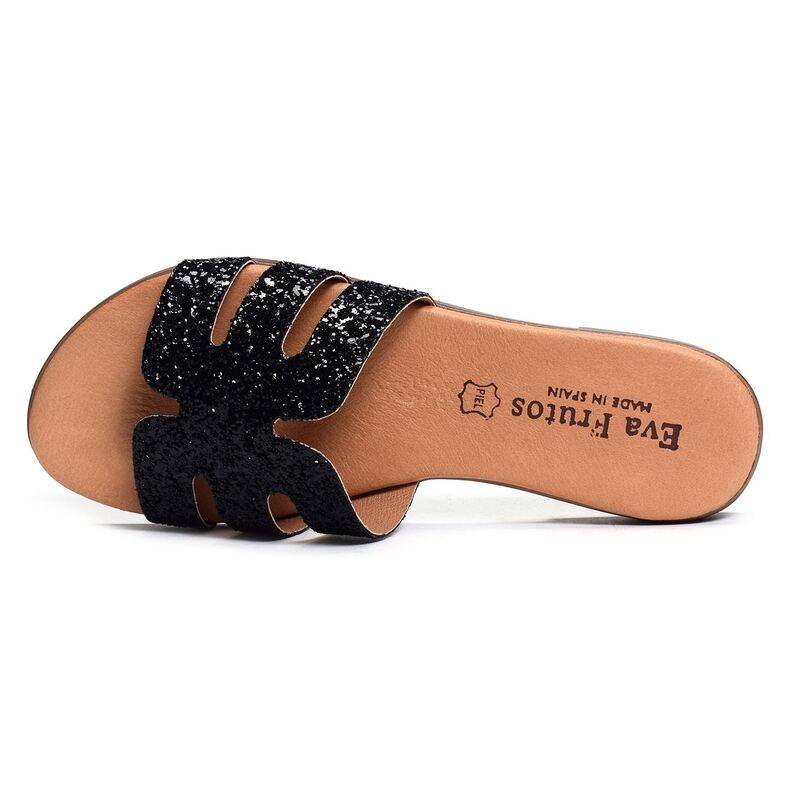 3076 Noir, Mules Eva Frutos