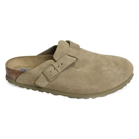 BOSTON W Kaki Beige, Sabots Birkenstock