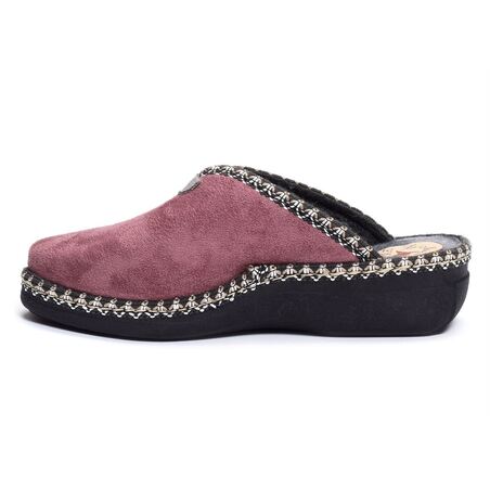 4205 Rose Gris, Mules La Maison de l'Espadrille