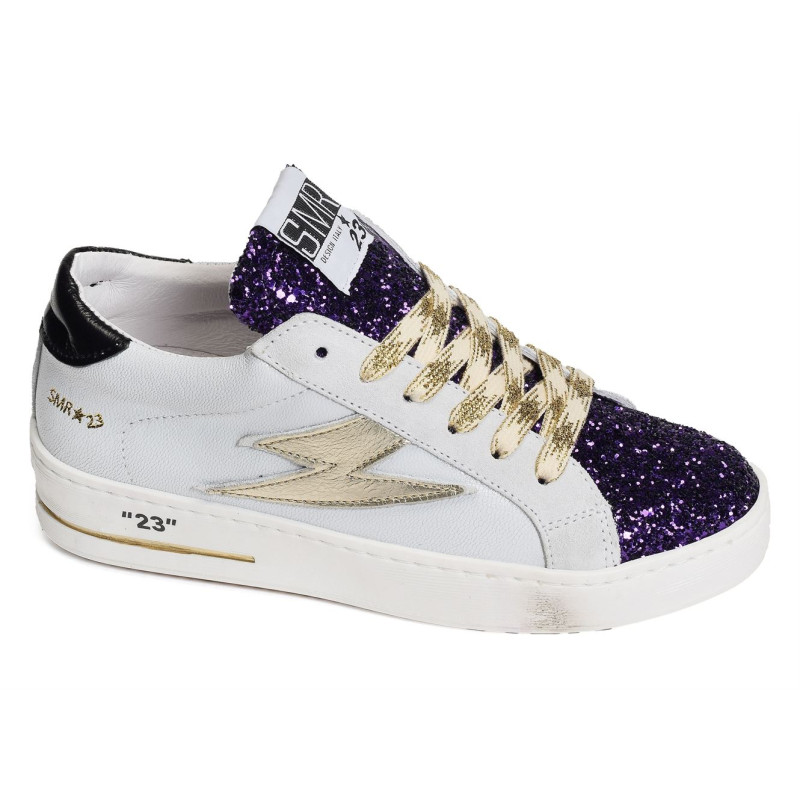 MAYA Blanc Violet, Sneakers basses Semerdjian