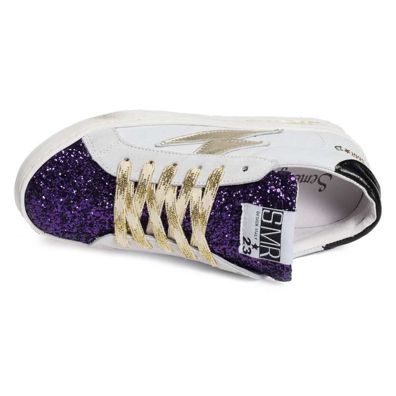 MAYA Blanc Violet, Sneakers basses Semerdjian