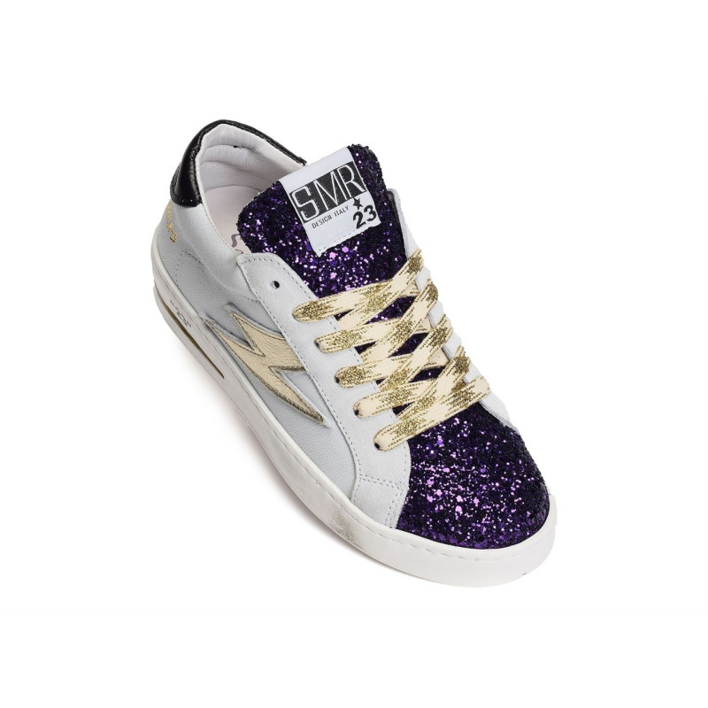 MAYA Blanc Violet, Sneakers basses Semerdjian