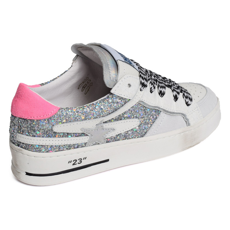 VANA Blanc Argent, Sneakers basses Semerdjian