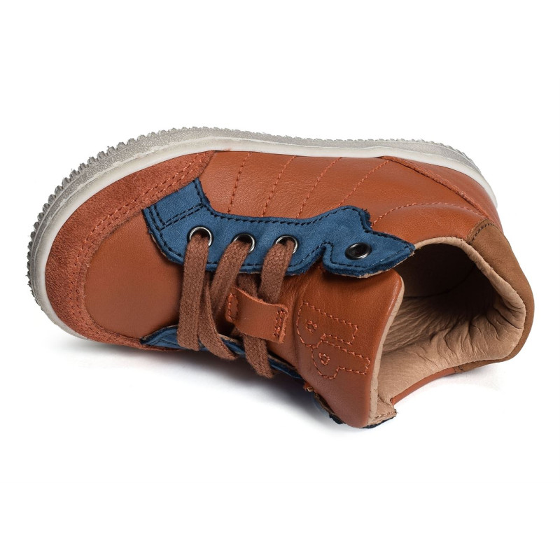 FAUSTO Camel, Chaussures à Lacets Babybotte