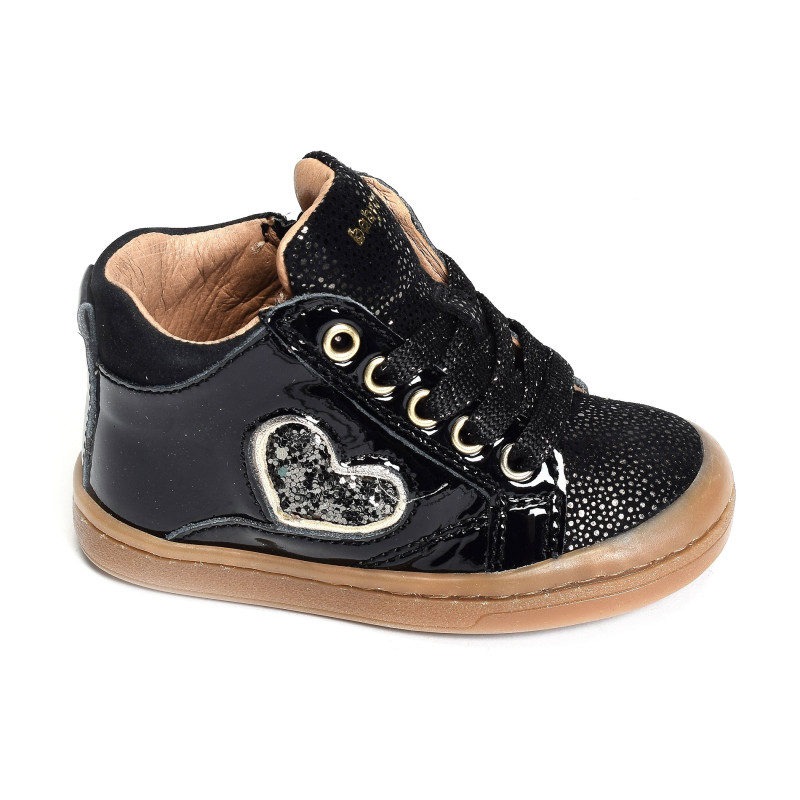 ANTO Noir Paillette, Chaussures à Lacets Babybotte