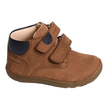 B MACCHIA BC Cognac Marine, Chaussures à Scratch Geox