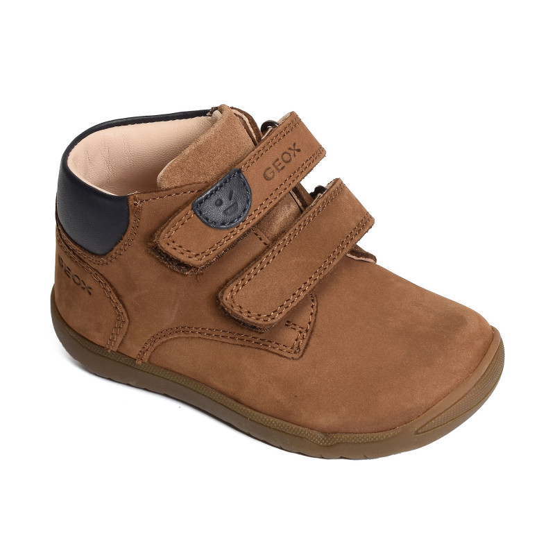 B MACCHIA BC Cognac Marine, Chaussures à Scratch Geox