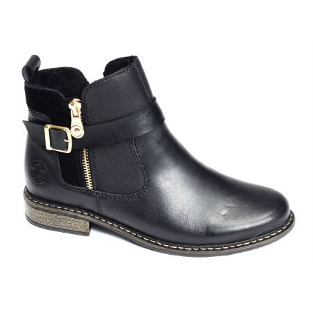 Z4959 Noir, Bottines Rieker