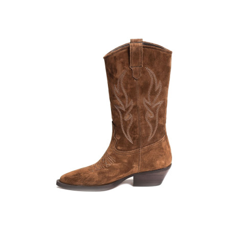 WESTERN 2084 Marron, Santiags  Alpe