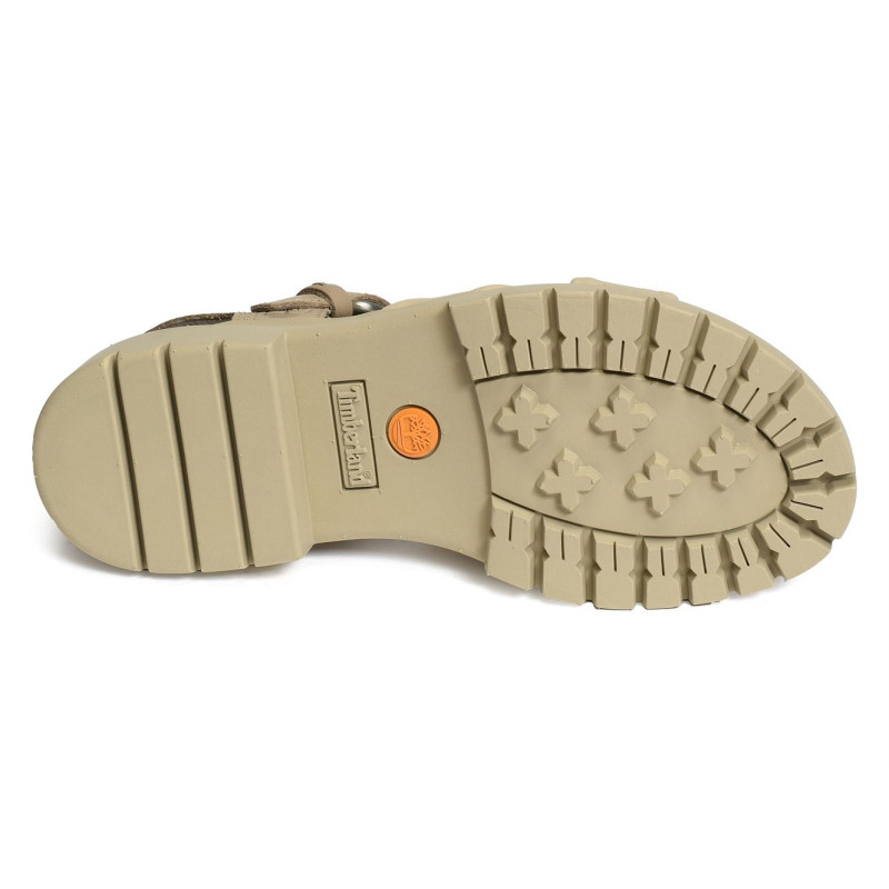 LONDON VIBE X STRAP Kaki Beige, Nu-Pieds à plateforme Timberland