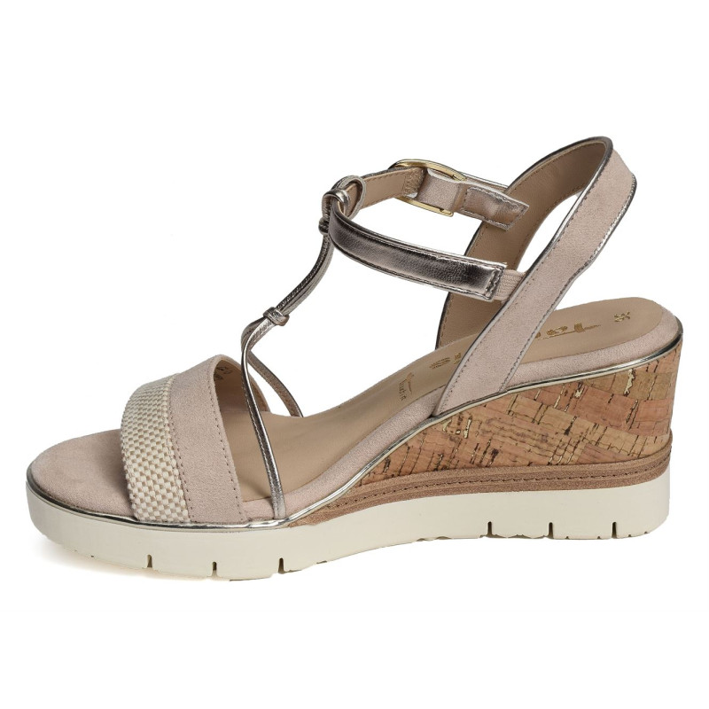 28361 Beige, Sandales compensées Tamaris