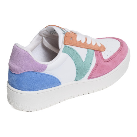 1258214 Rose Multicolore, Sneakers basses Victoria