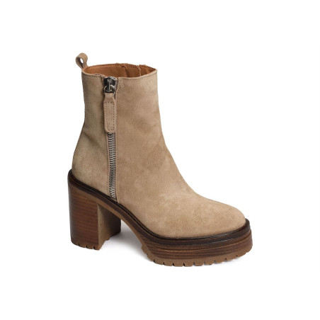 AMINA 2683 Beige, Bottines Alpe