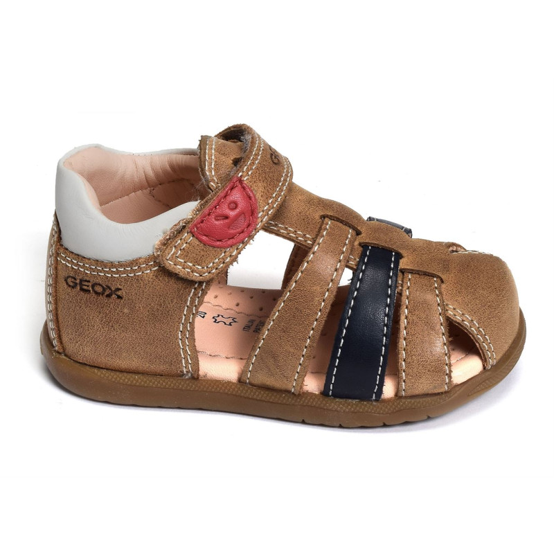 B SANDAL MACCHIA BA Camel, Sandales plates & Nu-Pieds Geox