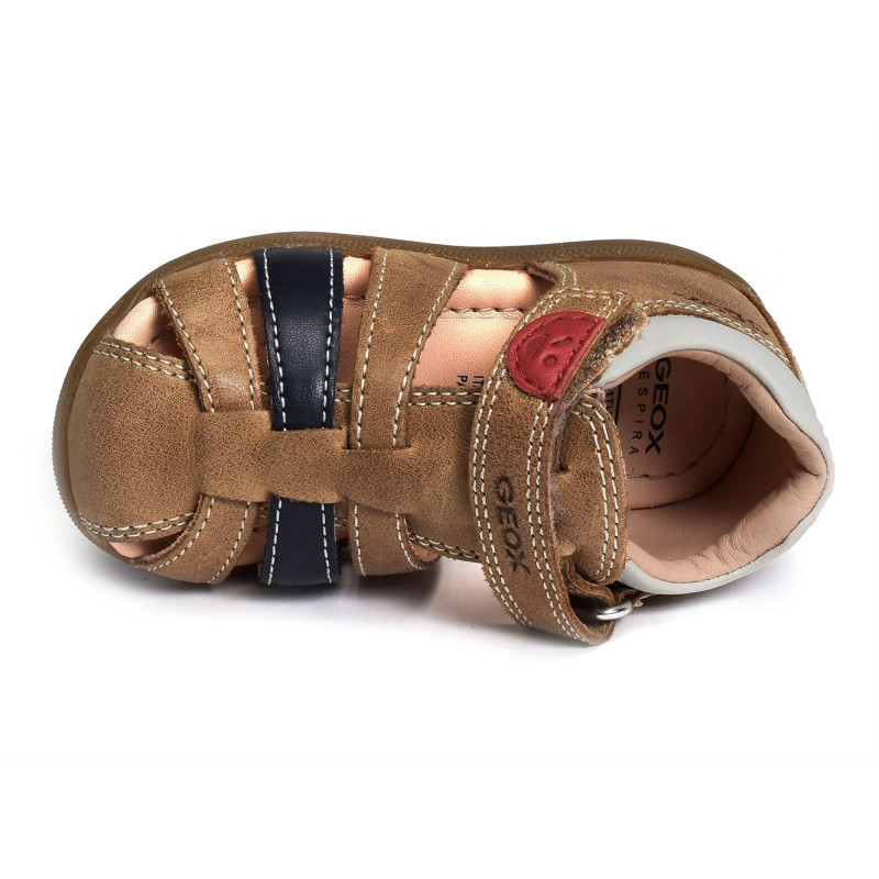 B SANDAL MACCHIA BA Camel, Sandales plates & Nu-Pieds Geox