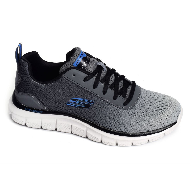 TRACK RIPKENT Gris Bleu, Baskets running Skechers