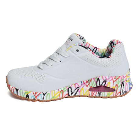 UNO LOVING LOVE Blanc Multicolore, Sneakers basses Skechers