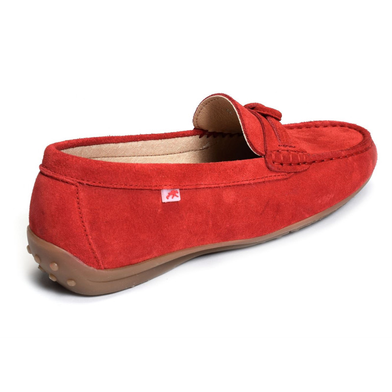 BRUNI F1429 Rouge, Mocassins Fluchos