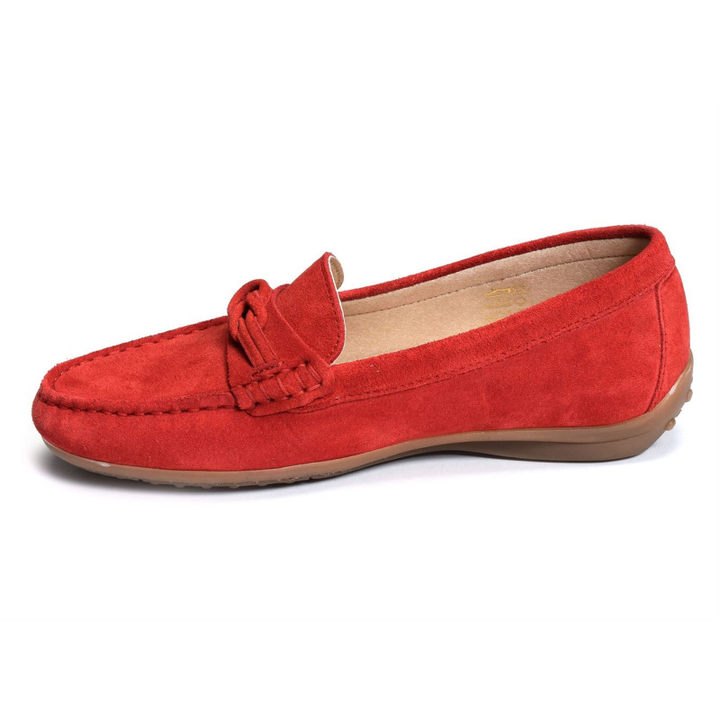 BRUNI F1429 Rouge, Mocassins Fluchos