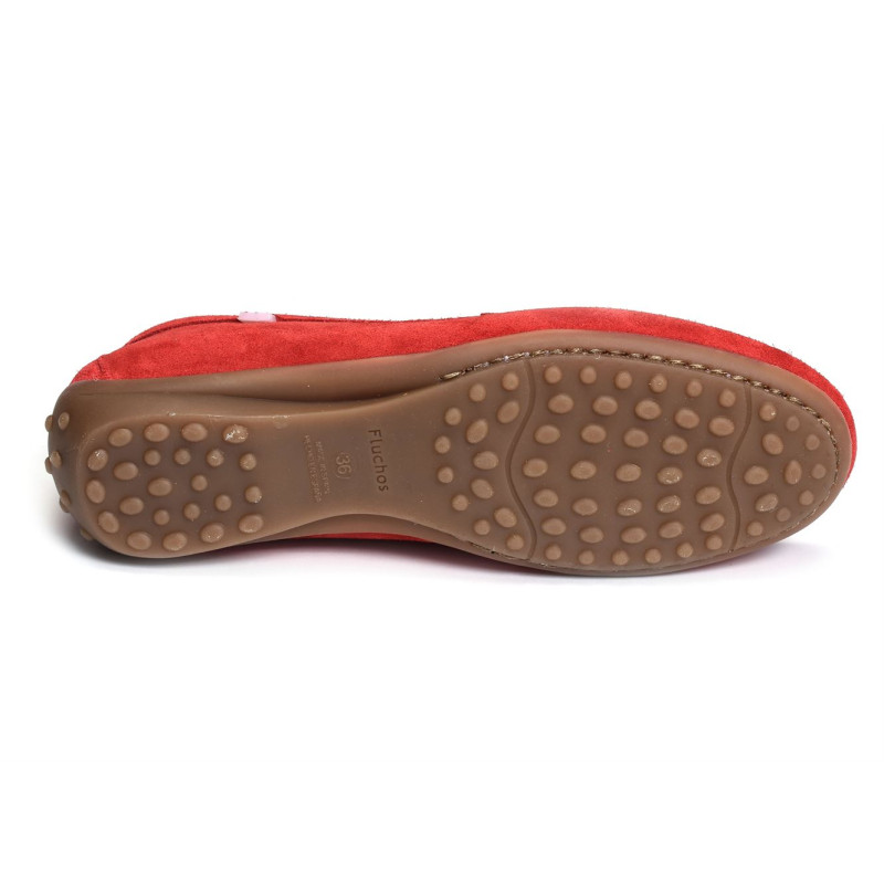 BRUNI F1429 Rouge, Mocassins Fluchos