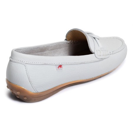 BRUNI F1429 Blanc, Mocassins Fluchos