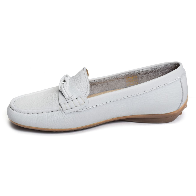 BRUNI F1429 Blanc, Mocassins Fluchos